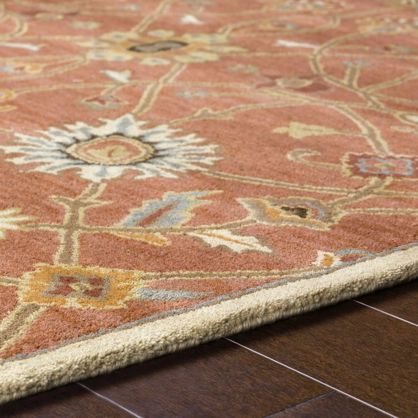 Logville Hand Tufted Rust 1119 Wool Rug by Boutique Rugs
