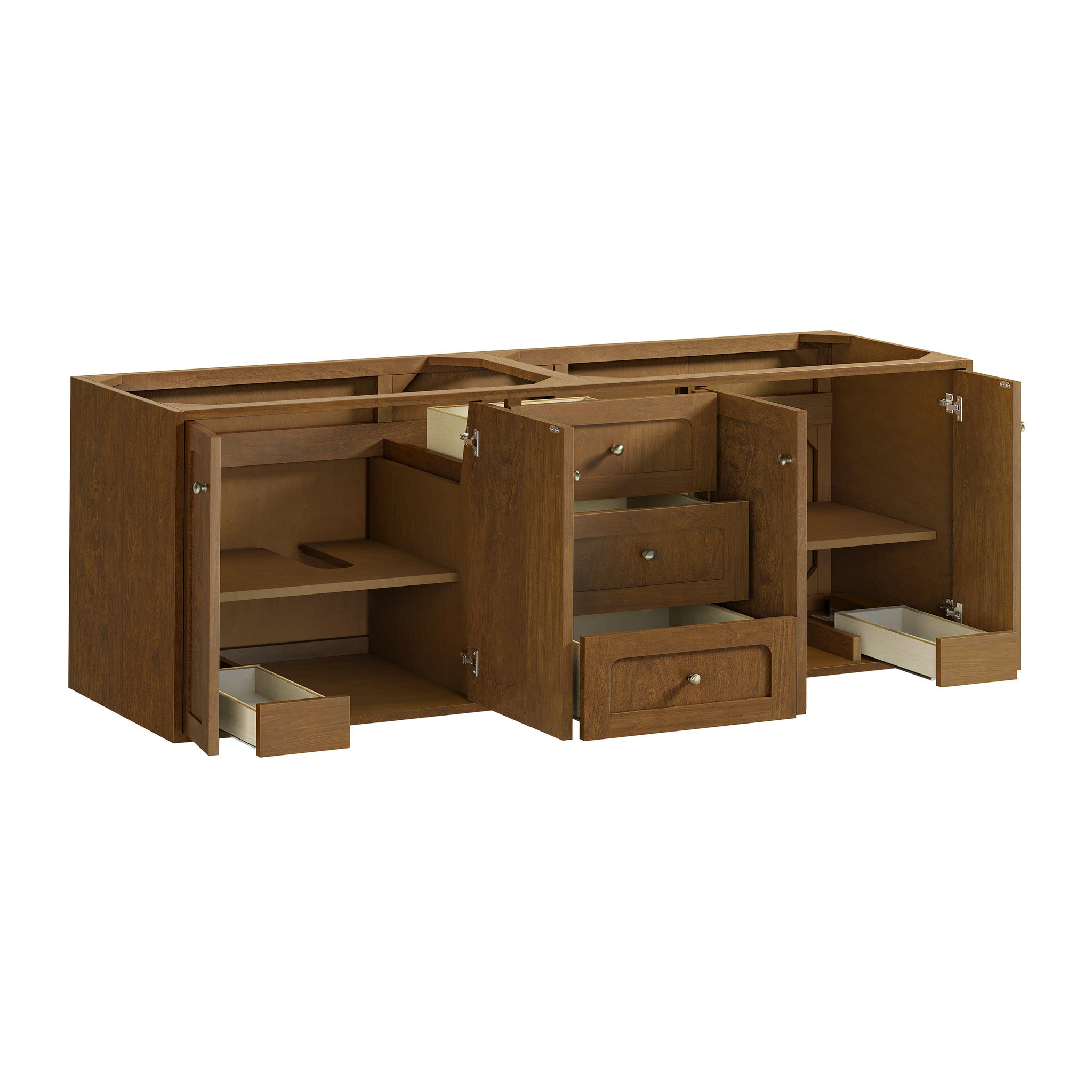 James Martin Laurent 72" Dual Mount Double Bathroom Vanity, Honey Oak, view 24