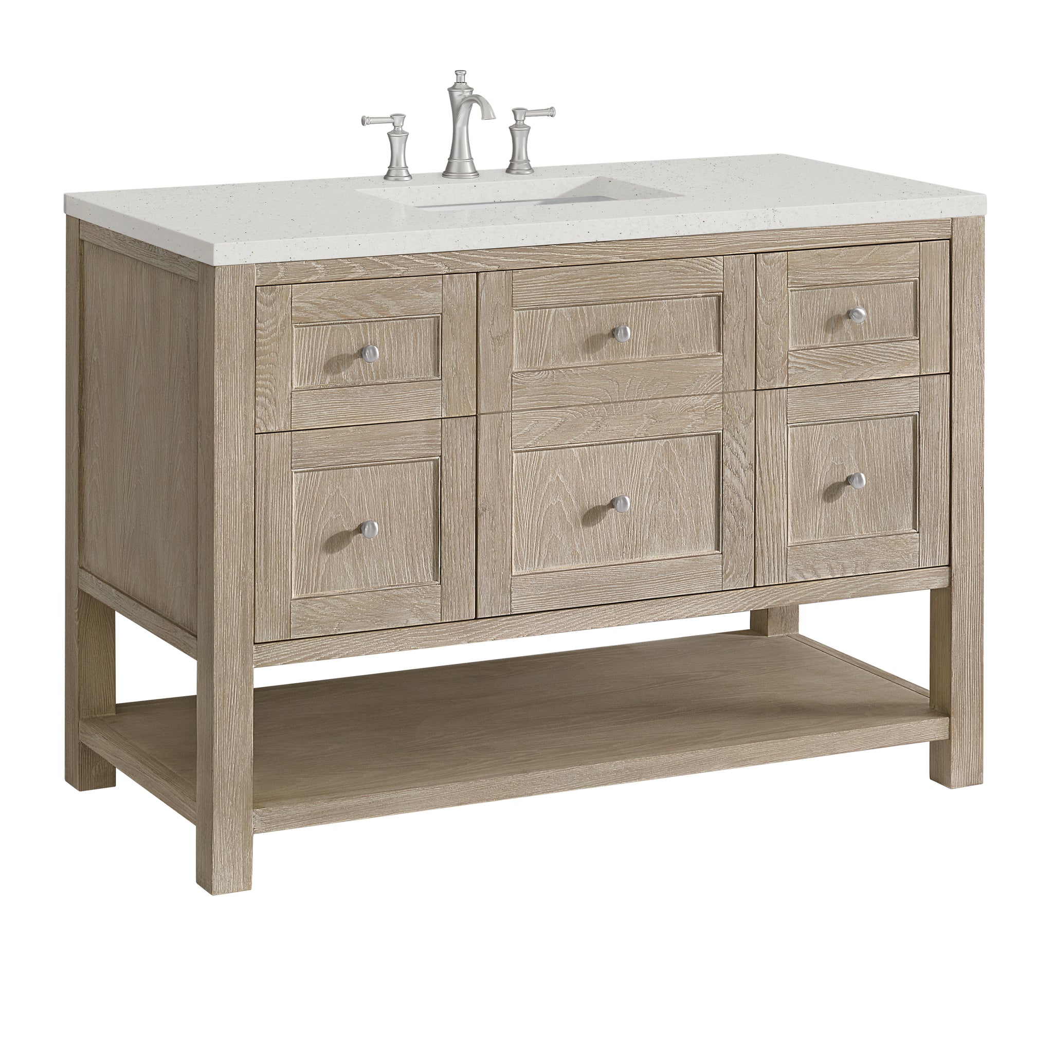 James Martin Breckenridge 48" Single Bathroom Vanity, Whitewashed Oak, view 30