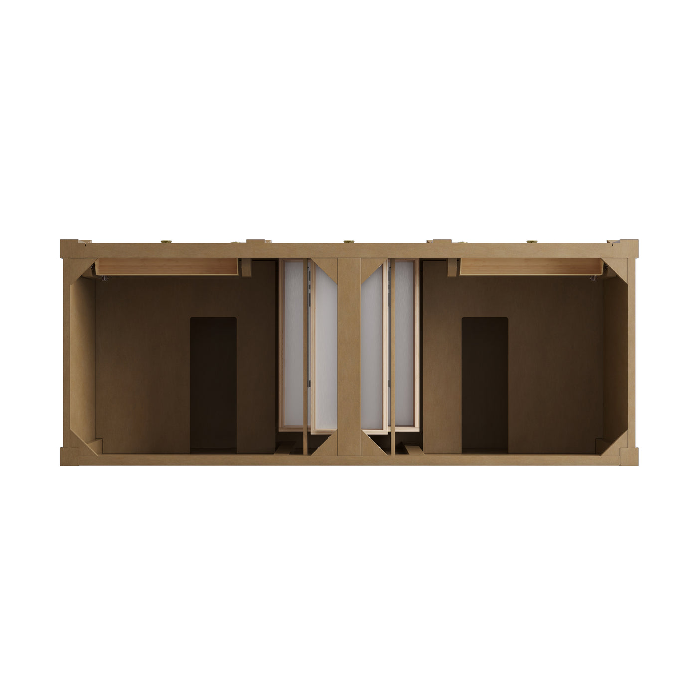 James Martin Brittany 60" Double Bathroom Vanity, Pecan, view 21