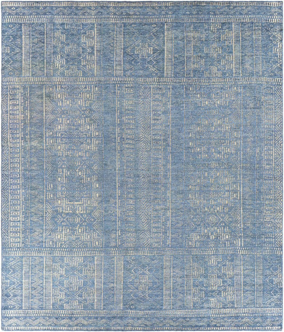 Meigs Blue Premium Viscose&Wool Rug - Clearance, photo 9 of 11