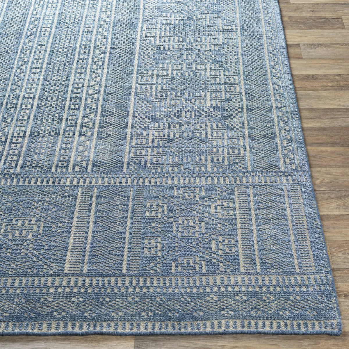 Meigs Blue Premium Viscose&Wool Rug - Clearance, photo 5 of 11