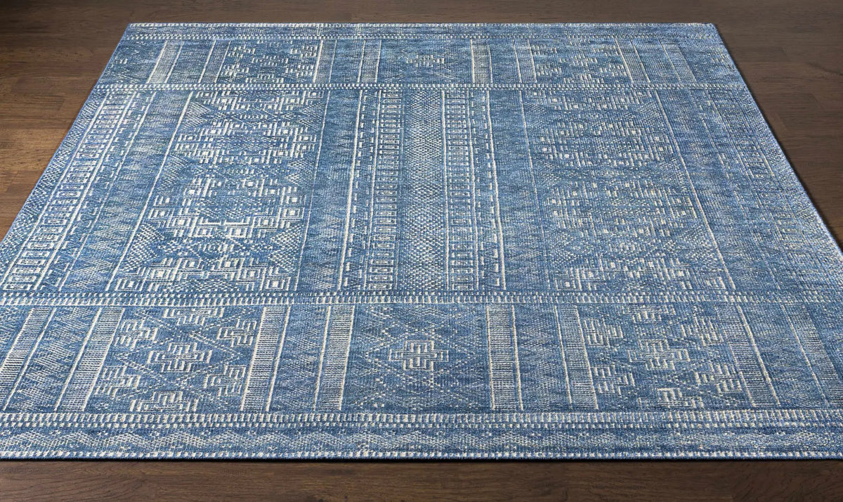Meigs Blue Premium Viscose&Wool Rug - Clearance, photo 6 of 11