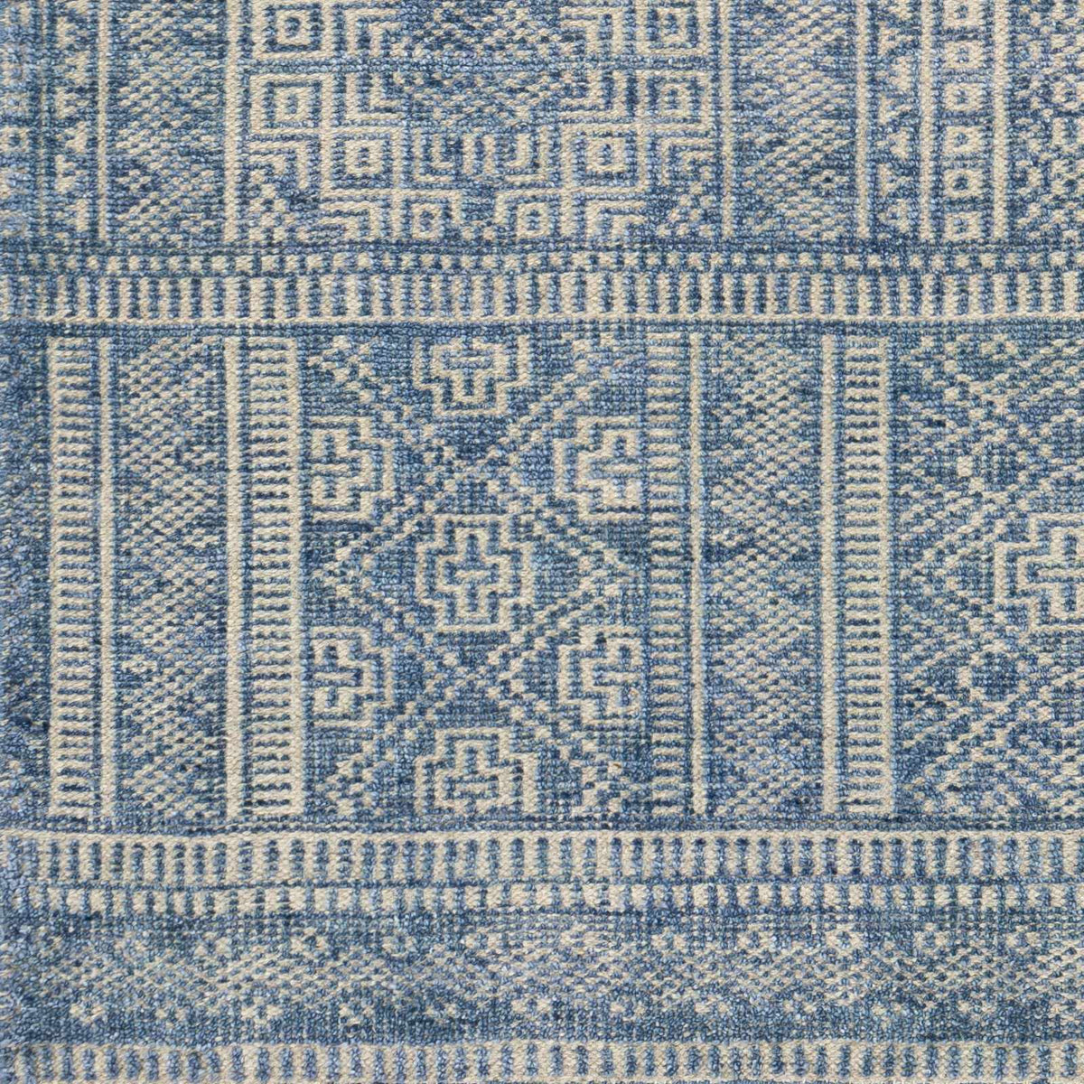 Meigs Blue Premium Viscose&Wool Rug - Clearance, sample swatch