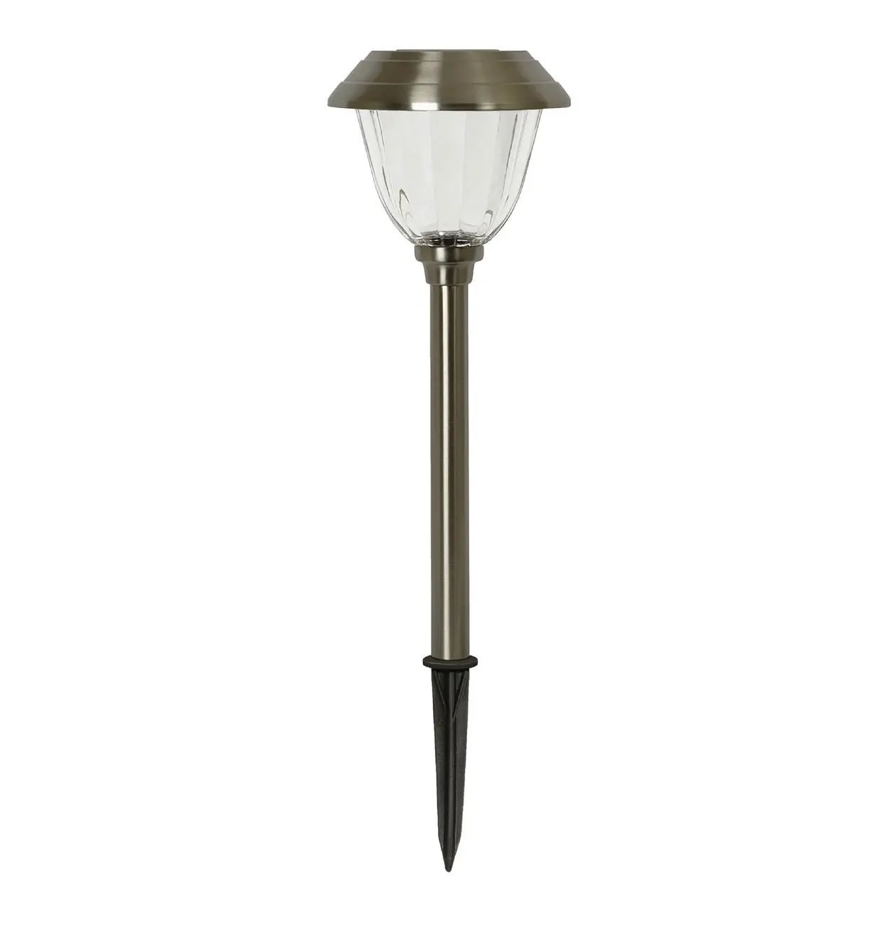 Member's Mark 8 Piece LED Solar Path Lights 14 Lumen - Stainless Steel ( Silver ) by Outdoor Solar Outlet