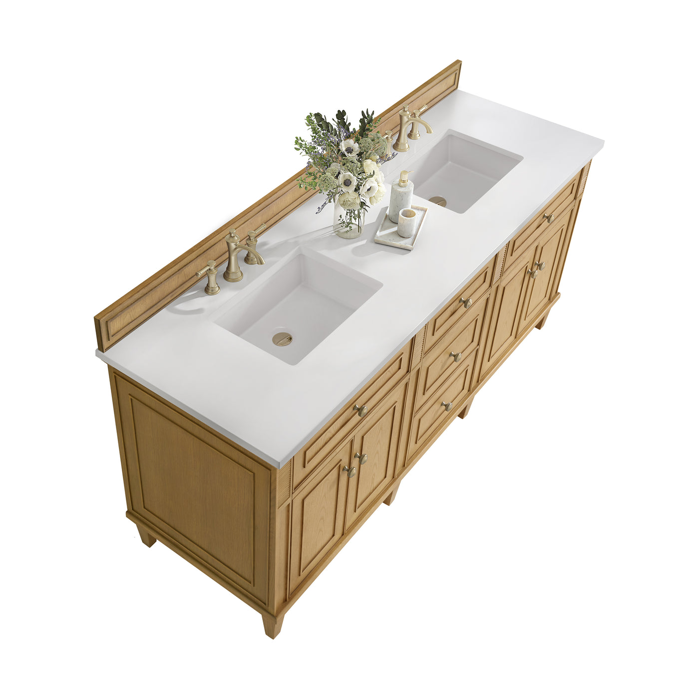 James Martin Lorelai 72" Double Bathroom Vanity, Light Natural Oak, view 39