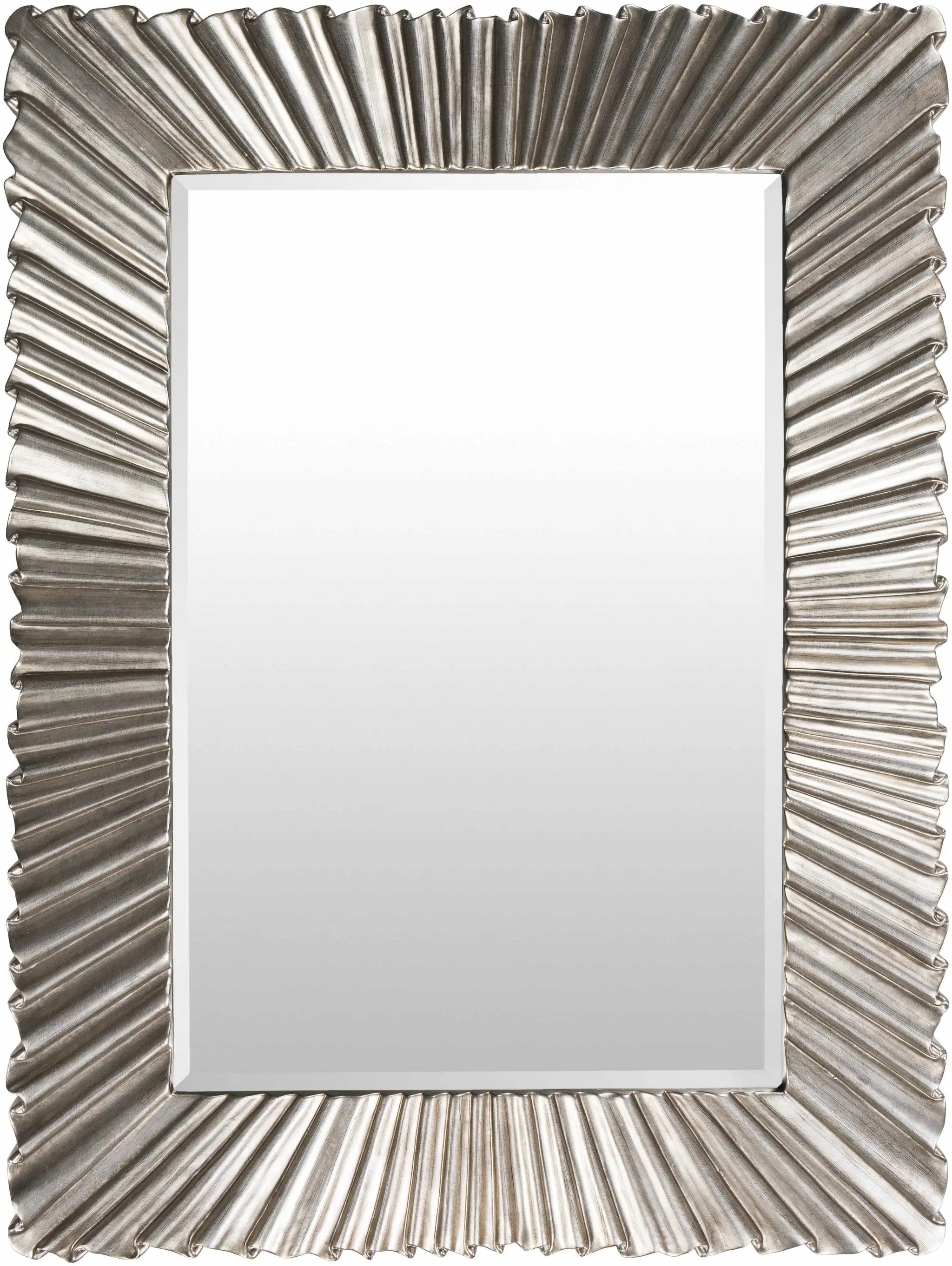 Mercier Silver Gray Mirror by Boutique Rugs