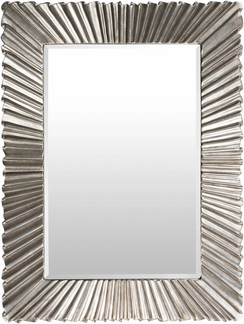 Mercier Silver Gray Mirror by Boutique Rugs