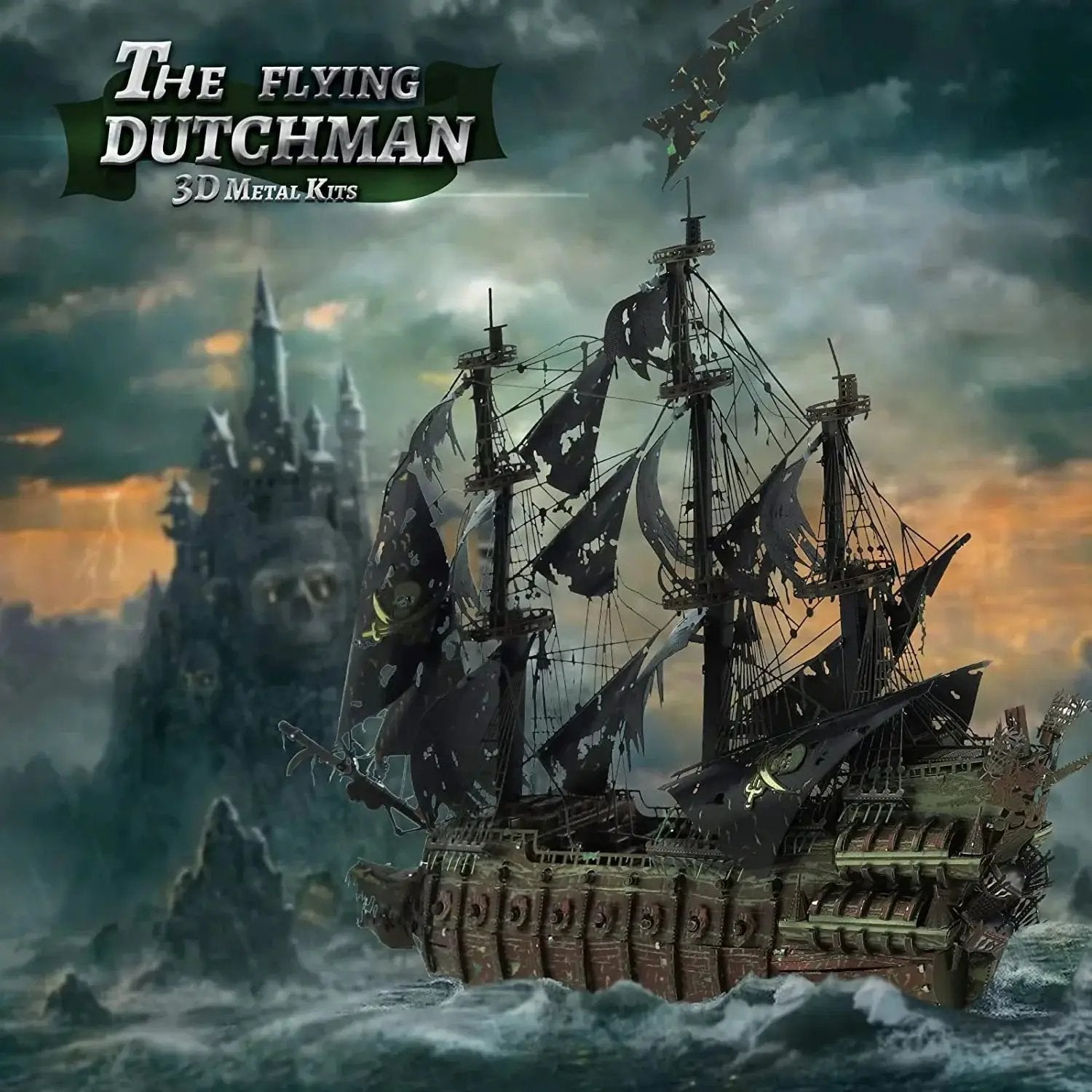 Metal 3D Pirate Ship Puzzle - Flying Dutchman by House Of Avana