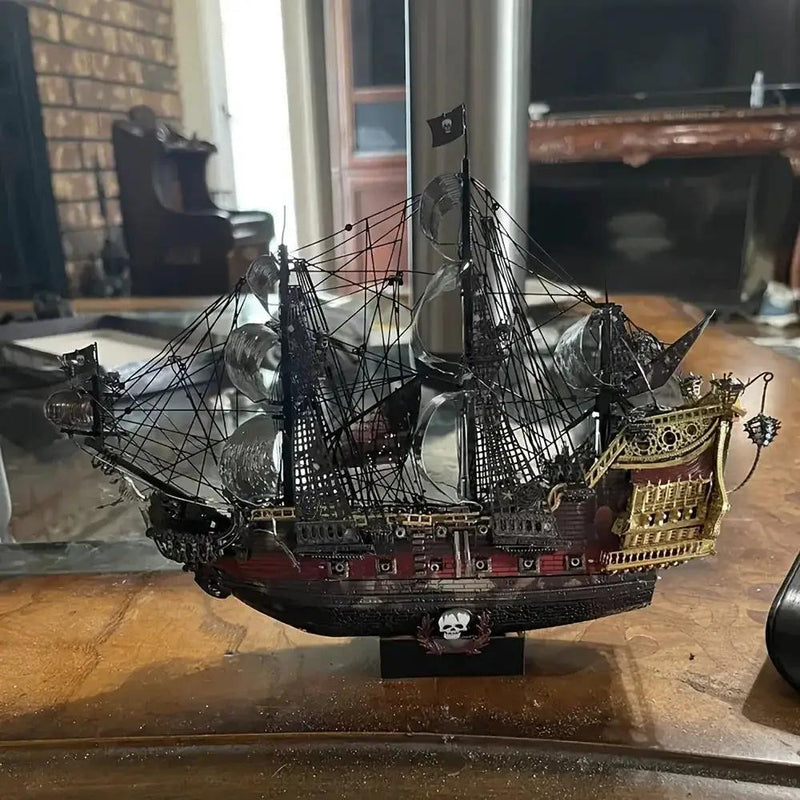 Metal 3D Pirate Ship Puzzle - Flying Dutchman by House Of Avana