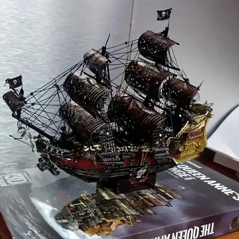 Metal 3D Pirate Ship Puzzle - Flying Dutchman by House Of Avana