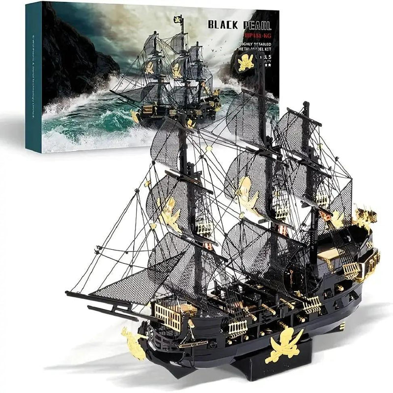 Metal 3D Pirate Ship Puzzle - Flying Dutchman by House Of Avana