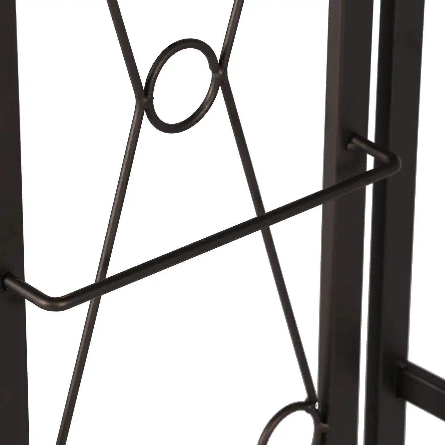 Metal 5 Shelf Folding Bookshelf Industrial Frame by House Of Avana