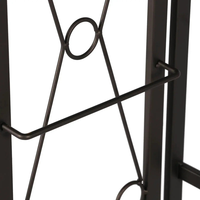 Metal 5 Shelf Folding Bookshelf Industrial Frame by House Of Avana