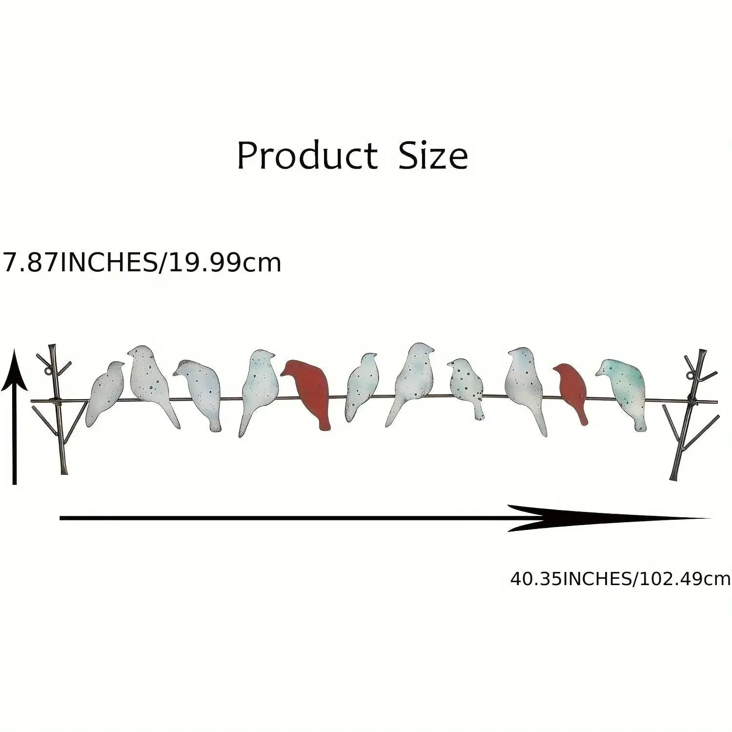 Metal Bird Wall Decoration with Layered Design by House Of Avana