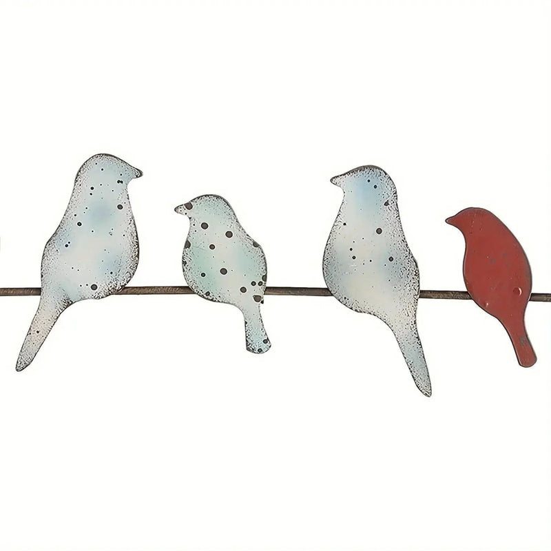 Metal Bird Wall Decoration with Layered Design by House Of Avana