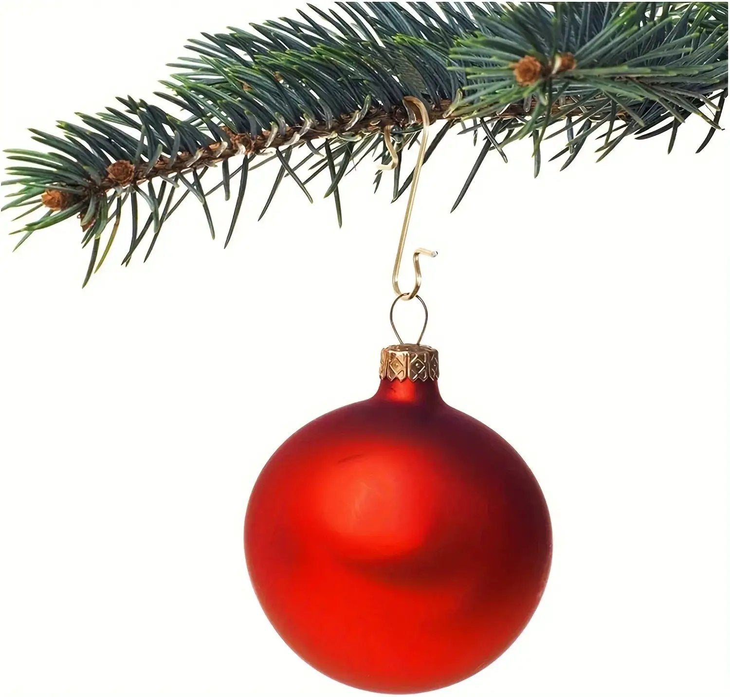 Metal Christmas Ornament Hooks - 60pcs Silvery Golden Red Green Hangers by House Of Avana