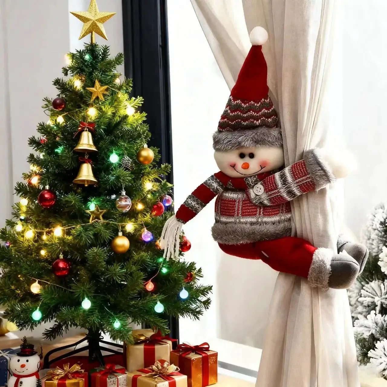 Metal Curtain Buckles - Christmas Santa Claus, Deer, Snowman Designs by House Of Avana