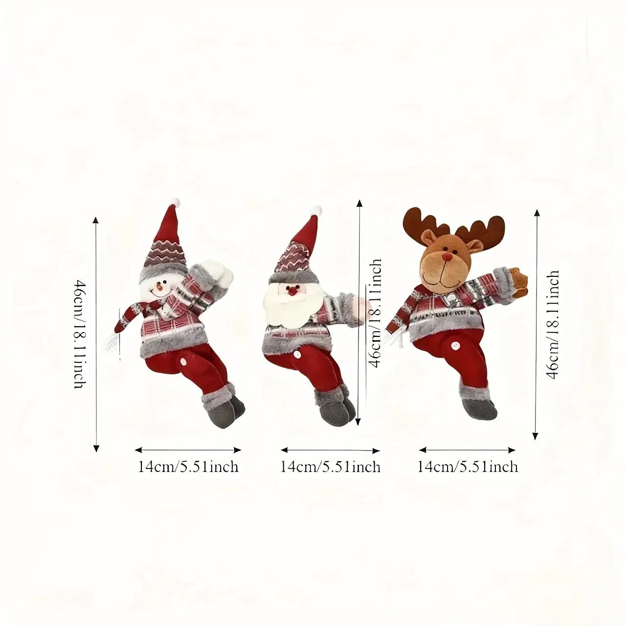 Metal Curtain Buckles - Christmas Santa Claus, Deer, Snowman Designs by House Of Avana