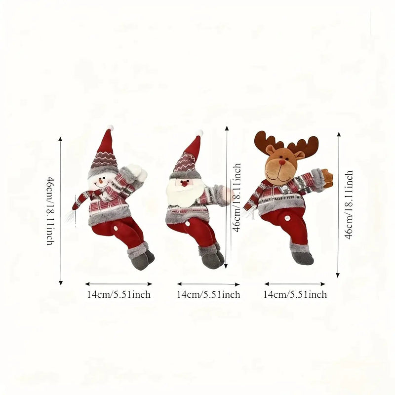 Metal Curtain Buckles - Christmas Santa Claus, Deer, Snowman Designs by House Of Avana
