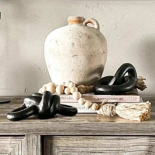 Chunky Metal Knot Decor, Set of 2 by Decor Steals