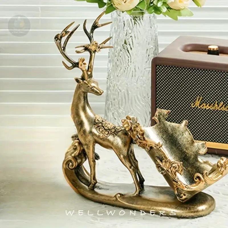 Metal Deer Wine Rack with Lightweight Design by House Of Avana