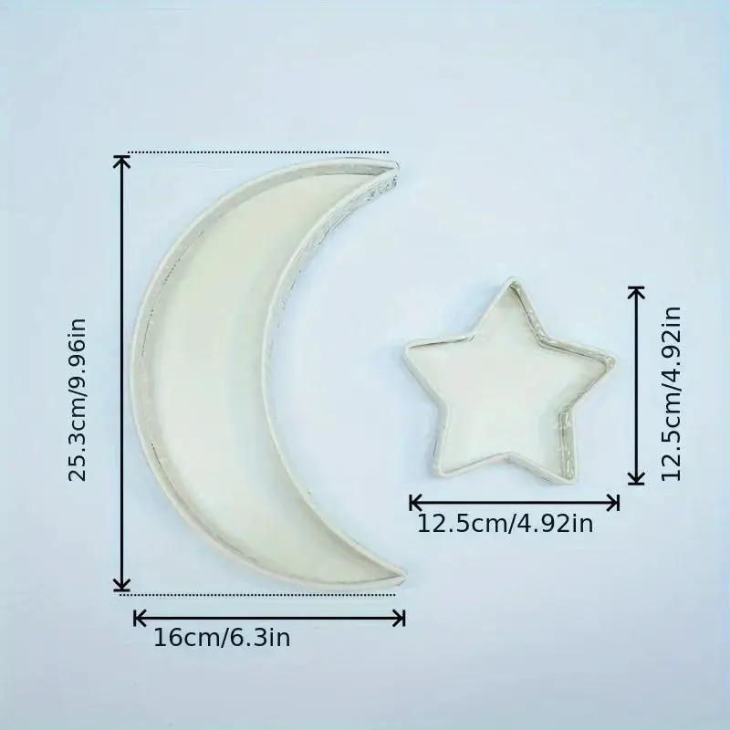 Metal Fruit Tray - Star Moon Iron Design by House Of Avana