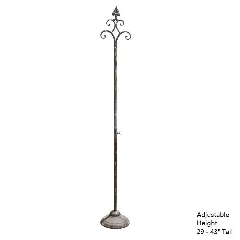 Metal Hanging Plant Stand with Hook Adjustable Height by RusticReach