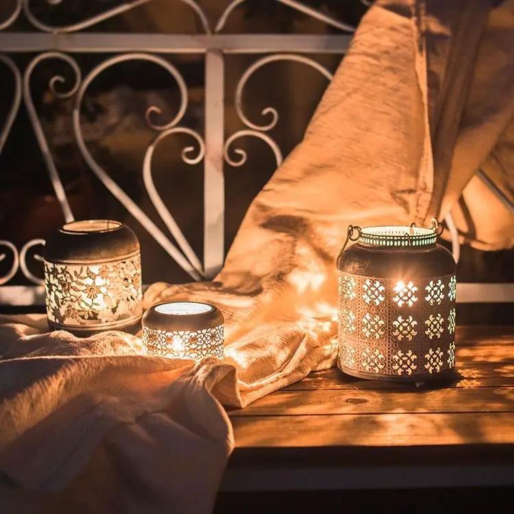 Metal Lantern Candle Holder by RusticReach