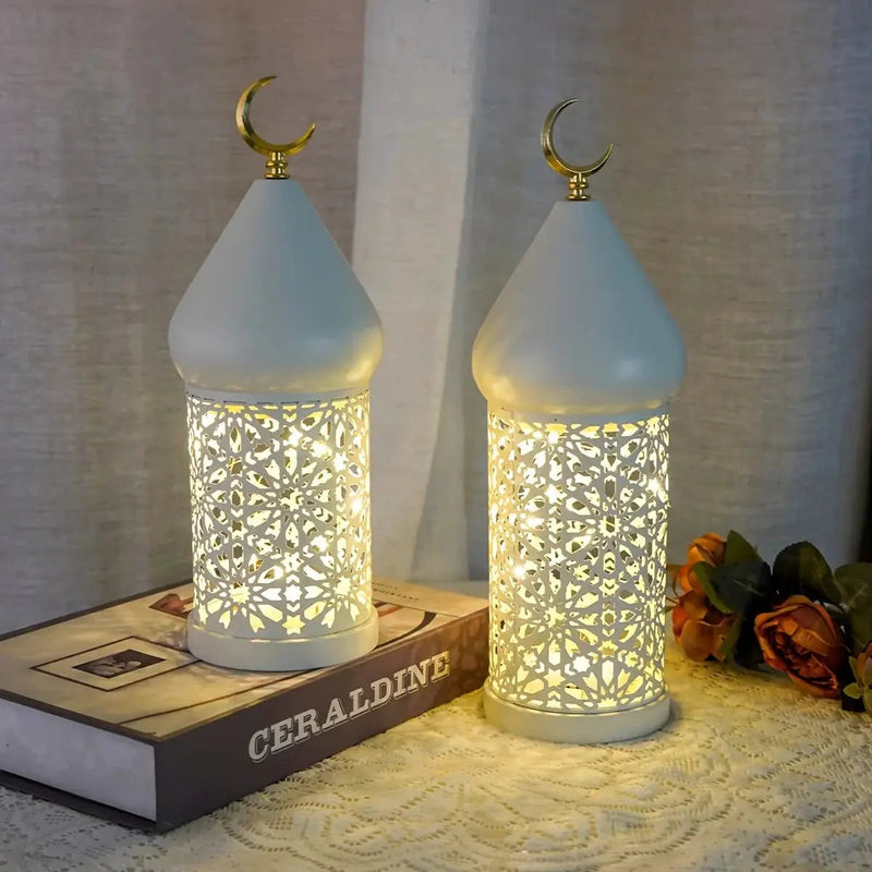 Metal Lantern - Ramadan LED Table Decor by House Of Avana