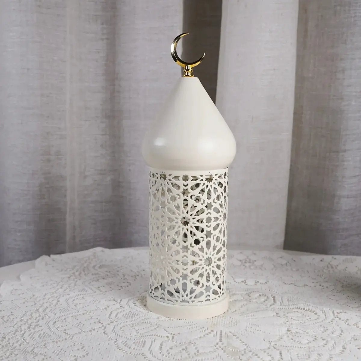 Metal Lantern - Ramadan LED Table Decor by House Of Avana