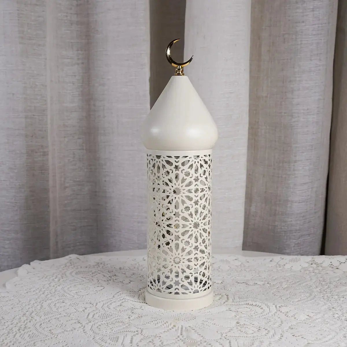 Metal Lantern - Ramadan LED Table Decor by House Of Avana