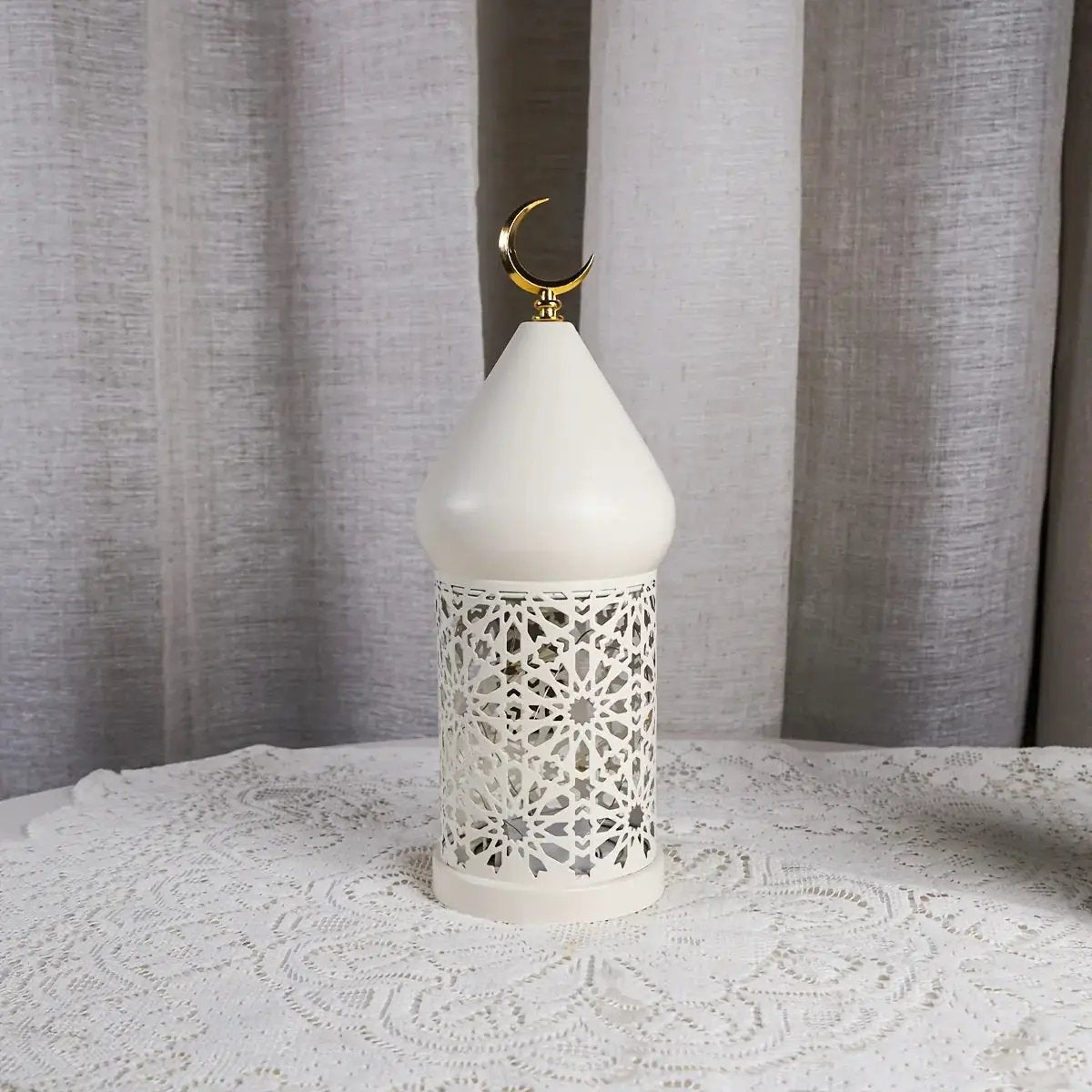 Metal Lantern - Ramadan LED Table Decor by House Of Avana