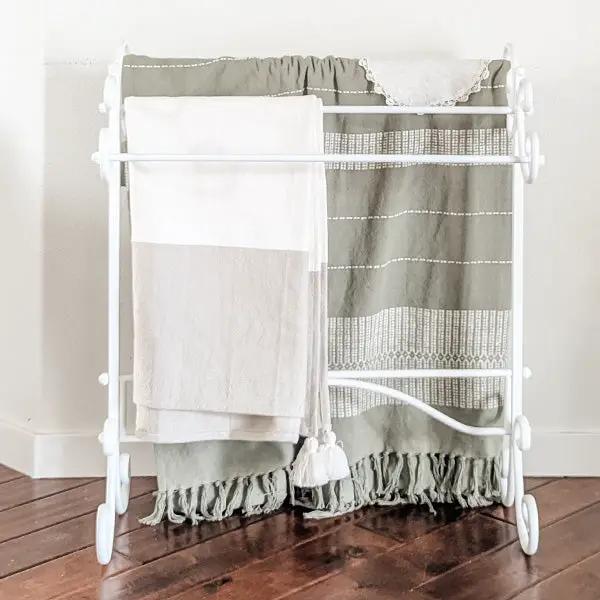 Freestanding Ornate Towel Stand by Decor Steals