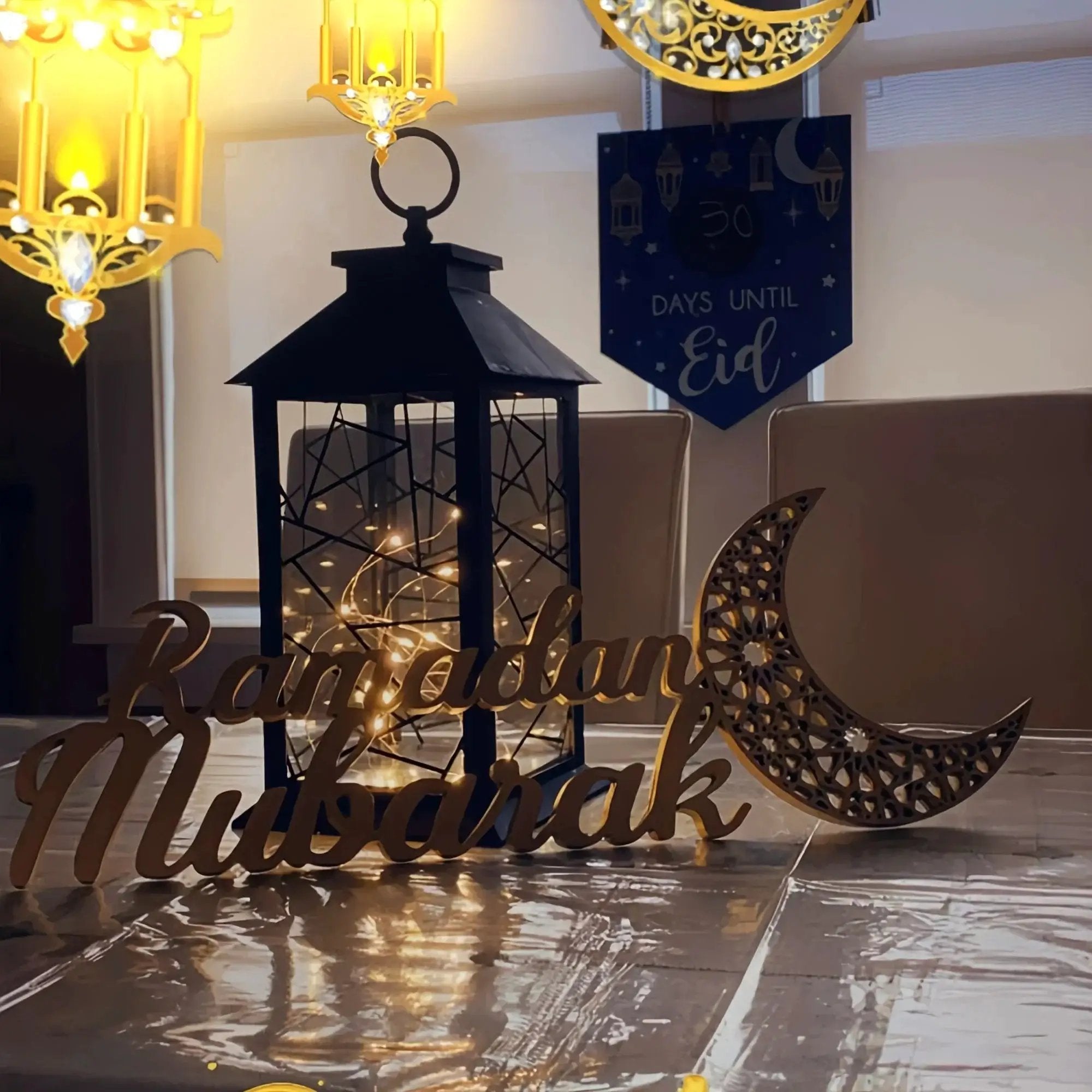 Metal Table Decor - Islamic Gold Accent by House Of Avana