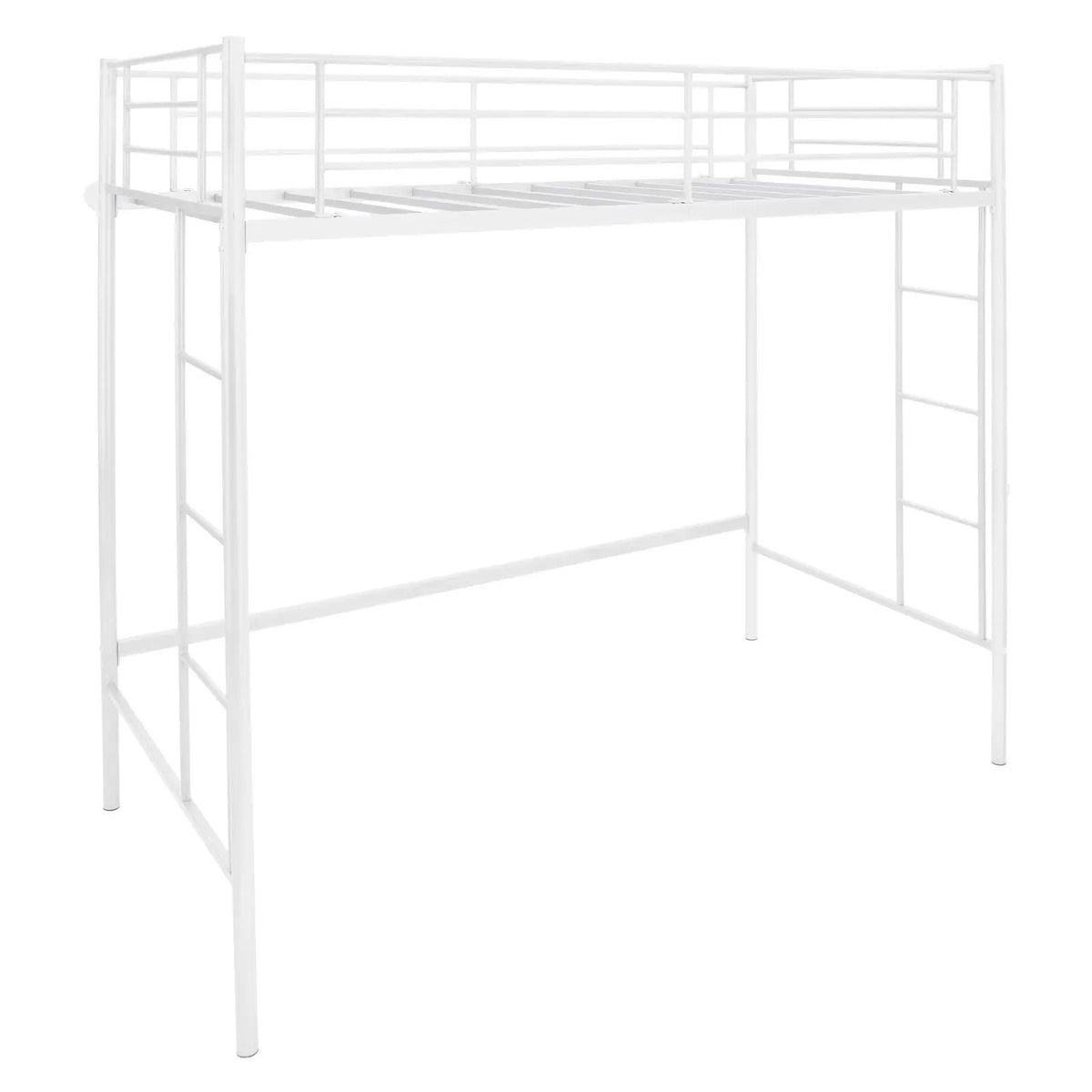 Twin Loft Bed Frame with 2 Ladders Full-length Guardrail, photo 10 of 10
