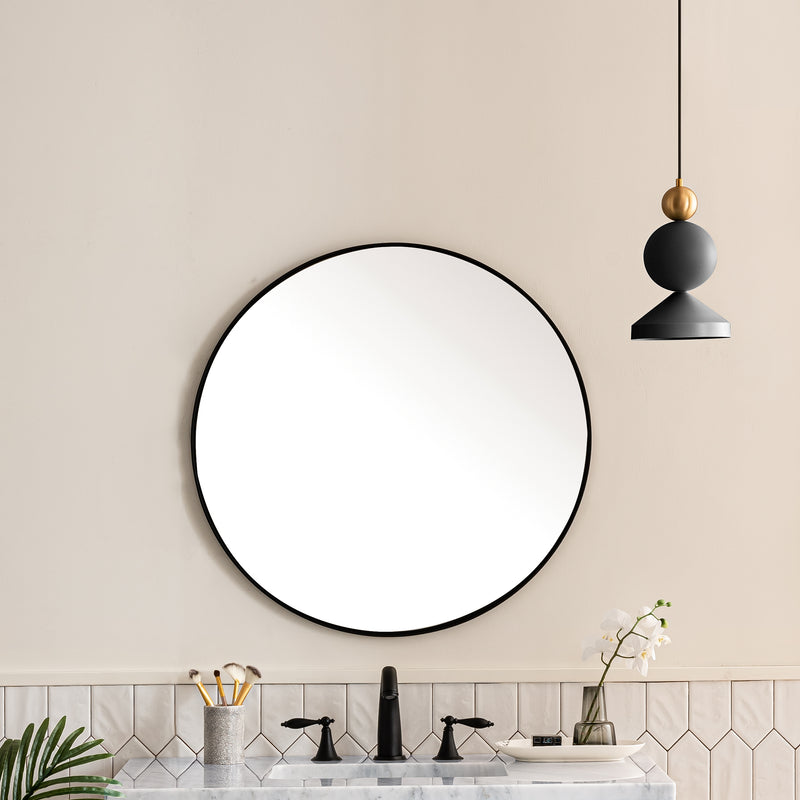 James Martin Rohe 30" Mirror, Matte Black, view 2