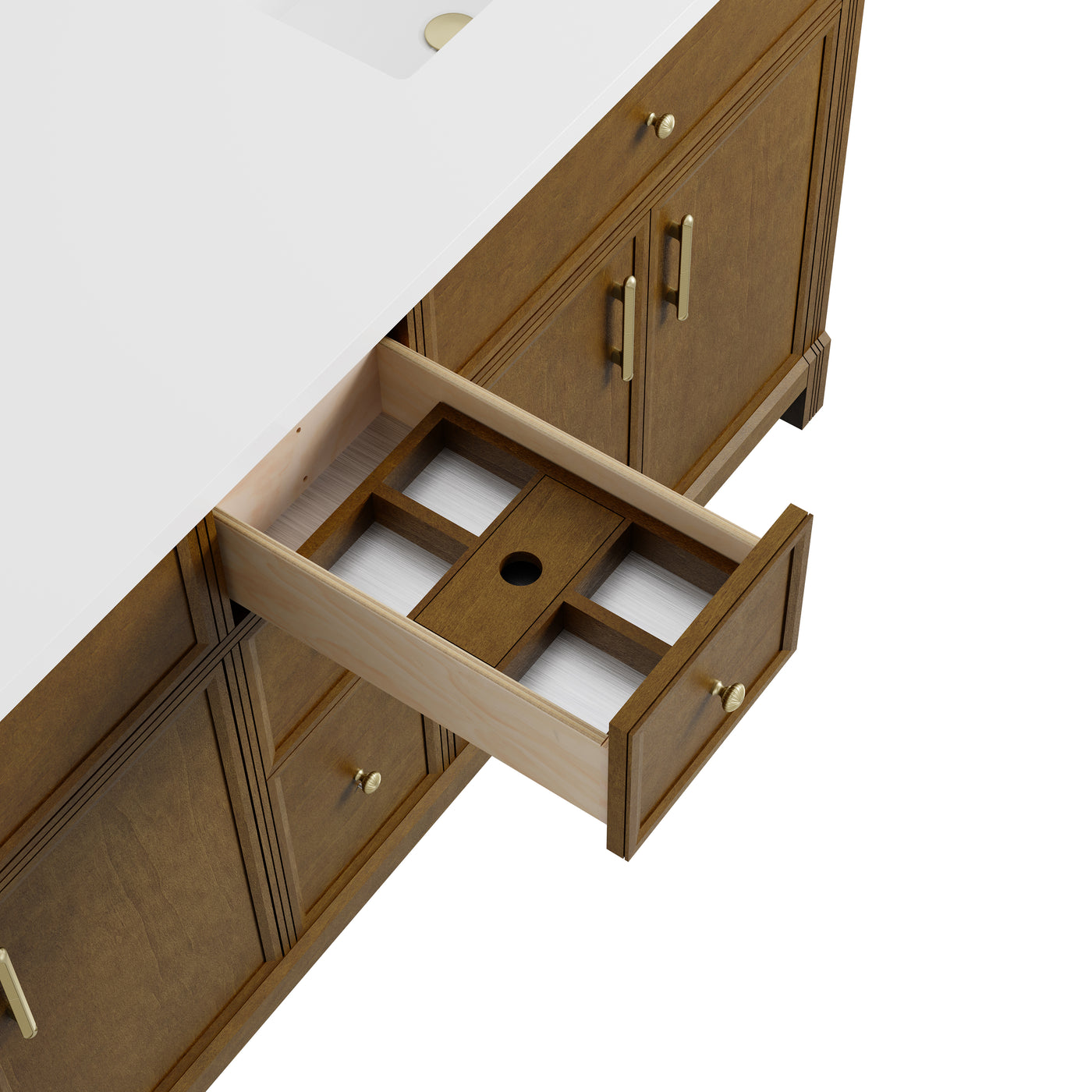 James Martin Bellshire 72" Double Bathroom Vanity, Honey Oak, view 26