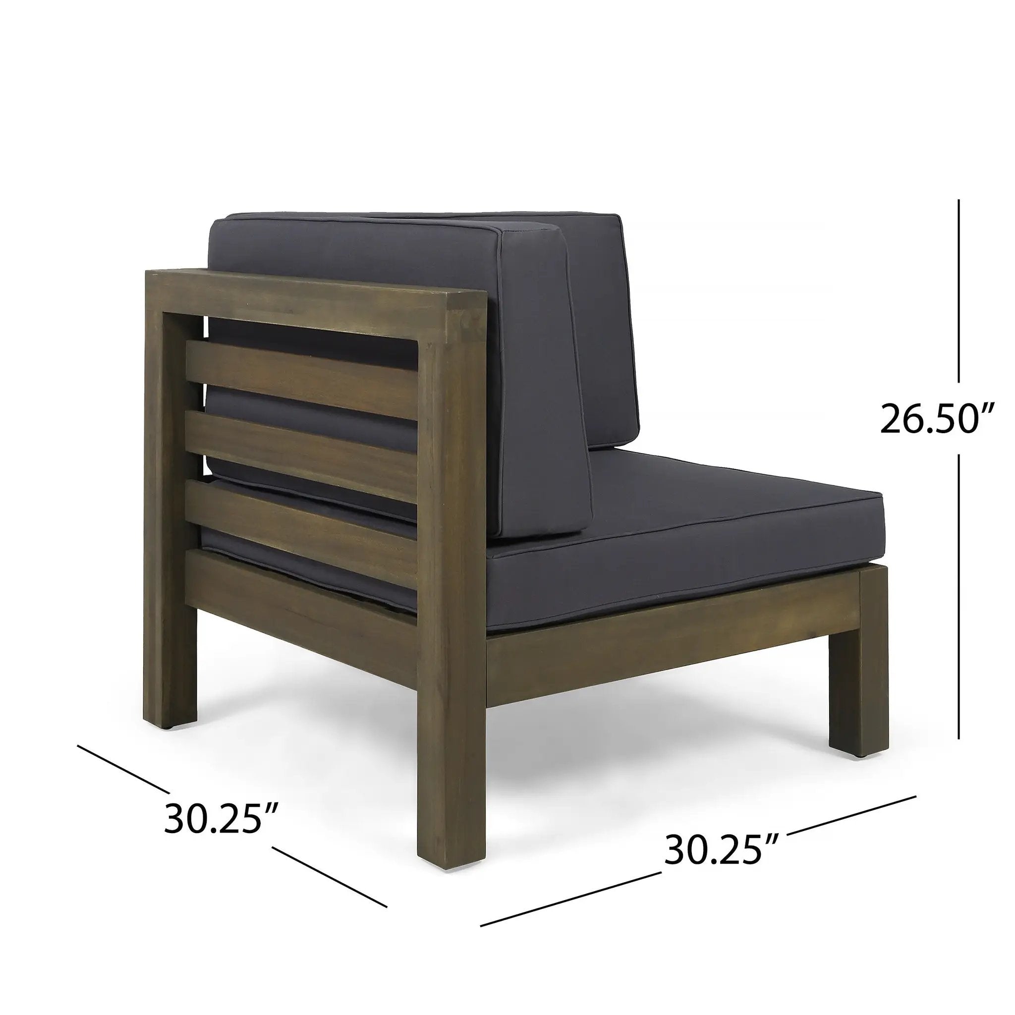 OANA 3-Piece Love Seat Set with Coffee Table, Dark by HouseOfZazla