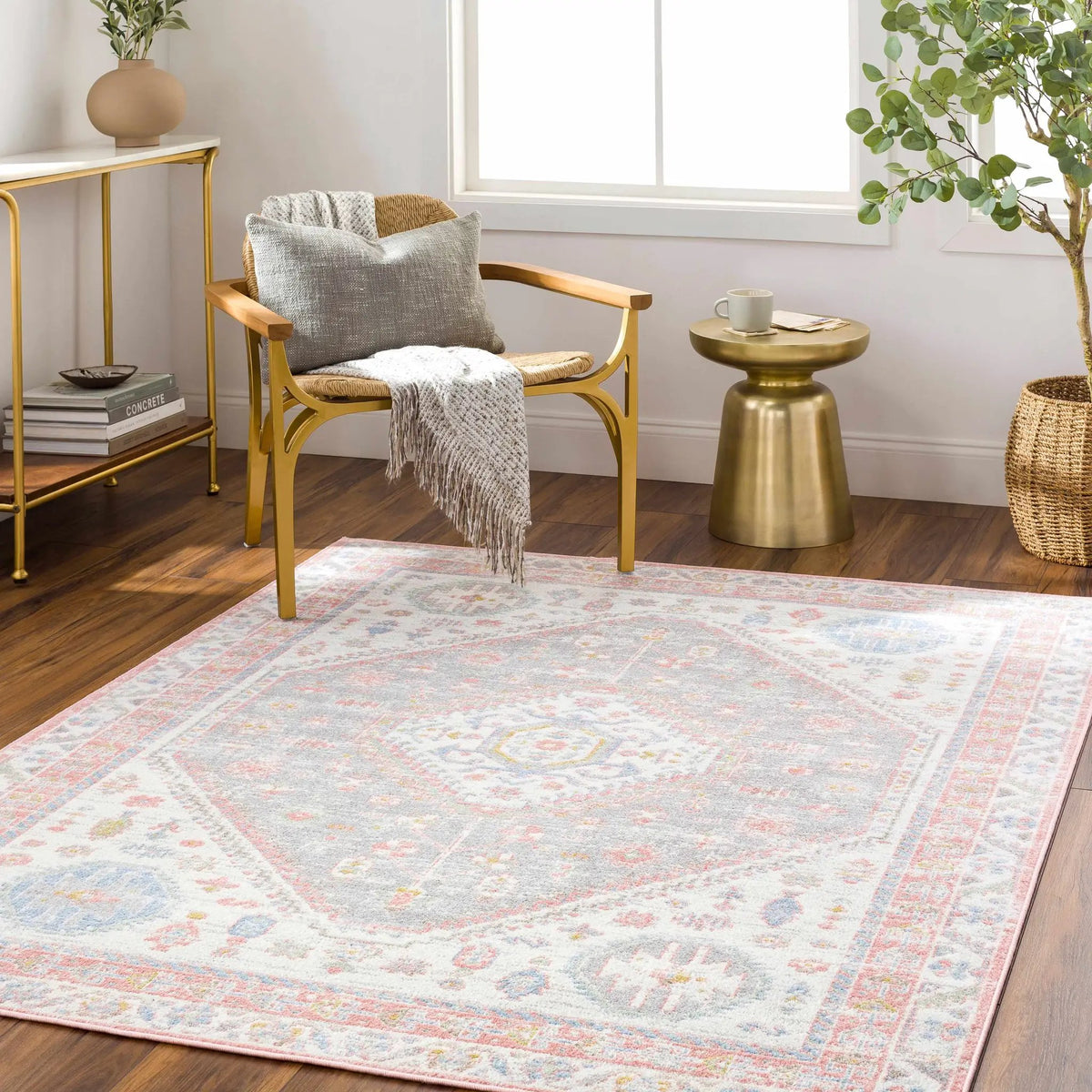 Maha Washable Area Rug - Clearance, installed in a room