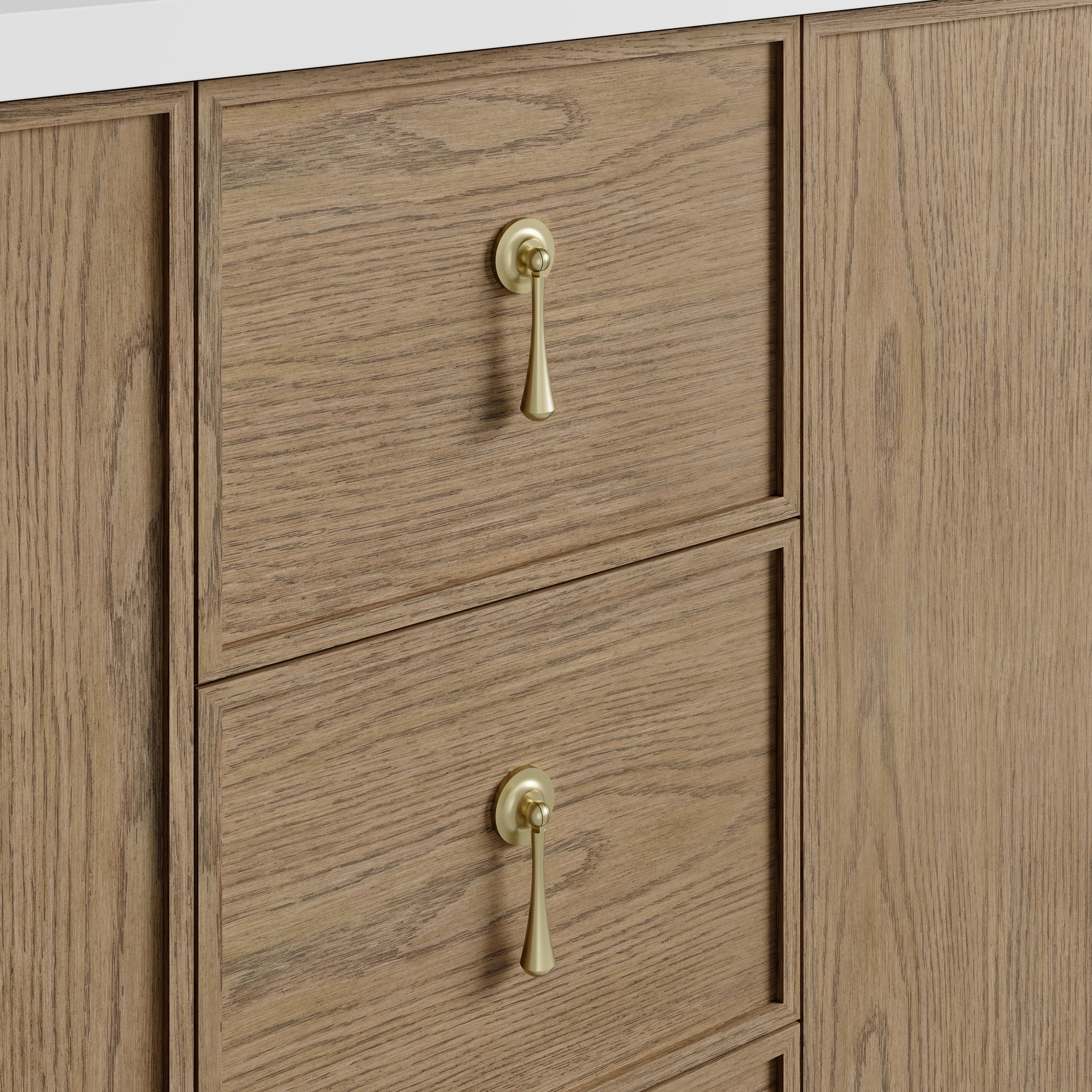 James Martin Kinnsden 72" Double Bathroom Vanity, Weathered Oak, view 22
