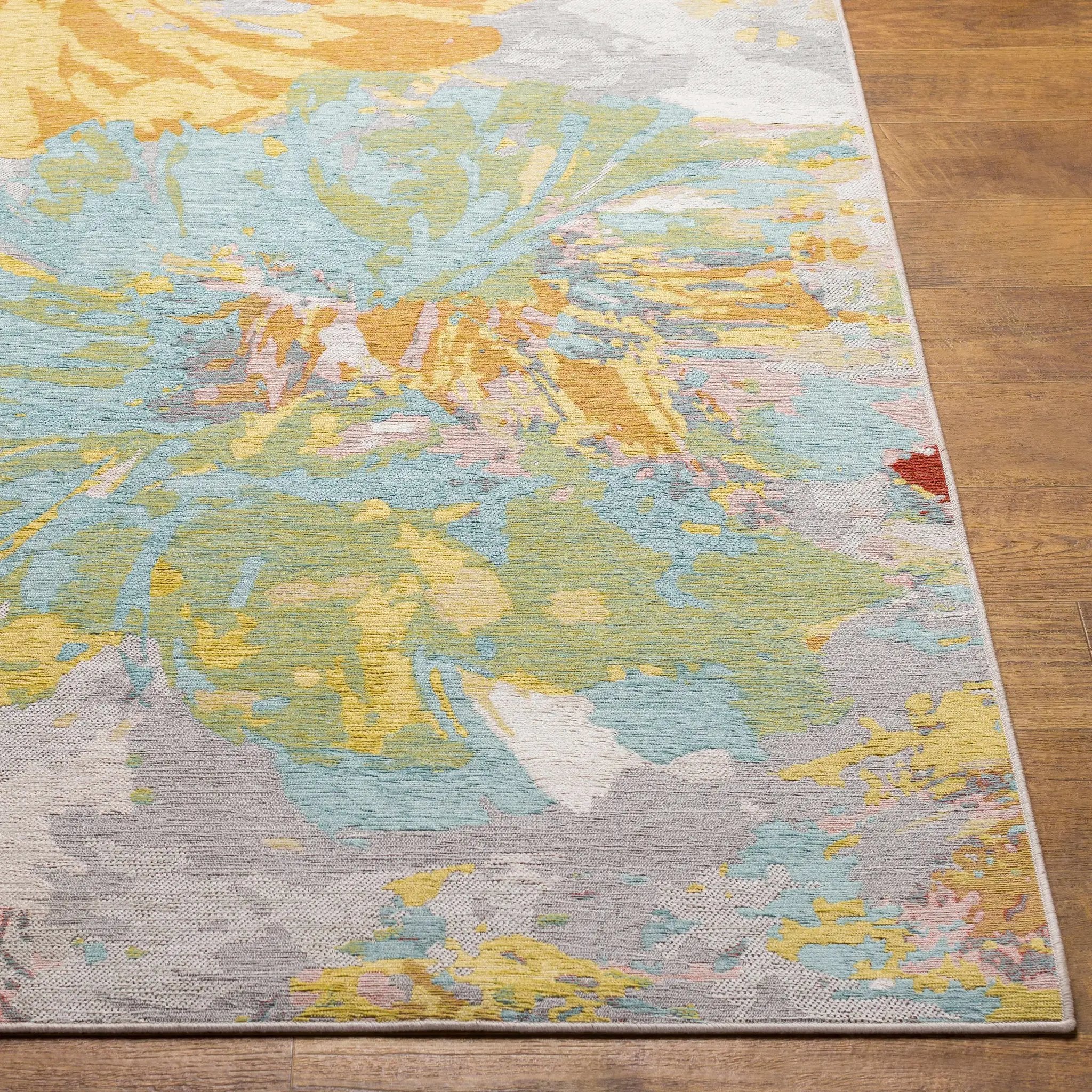 Miaray Floral Chenille Area Rug - Clearance by Boutique Rugs