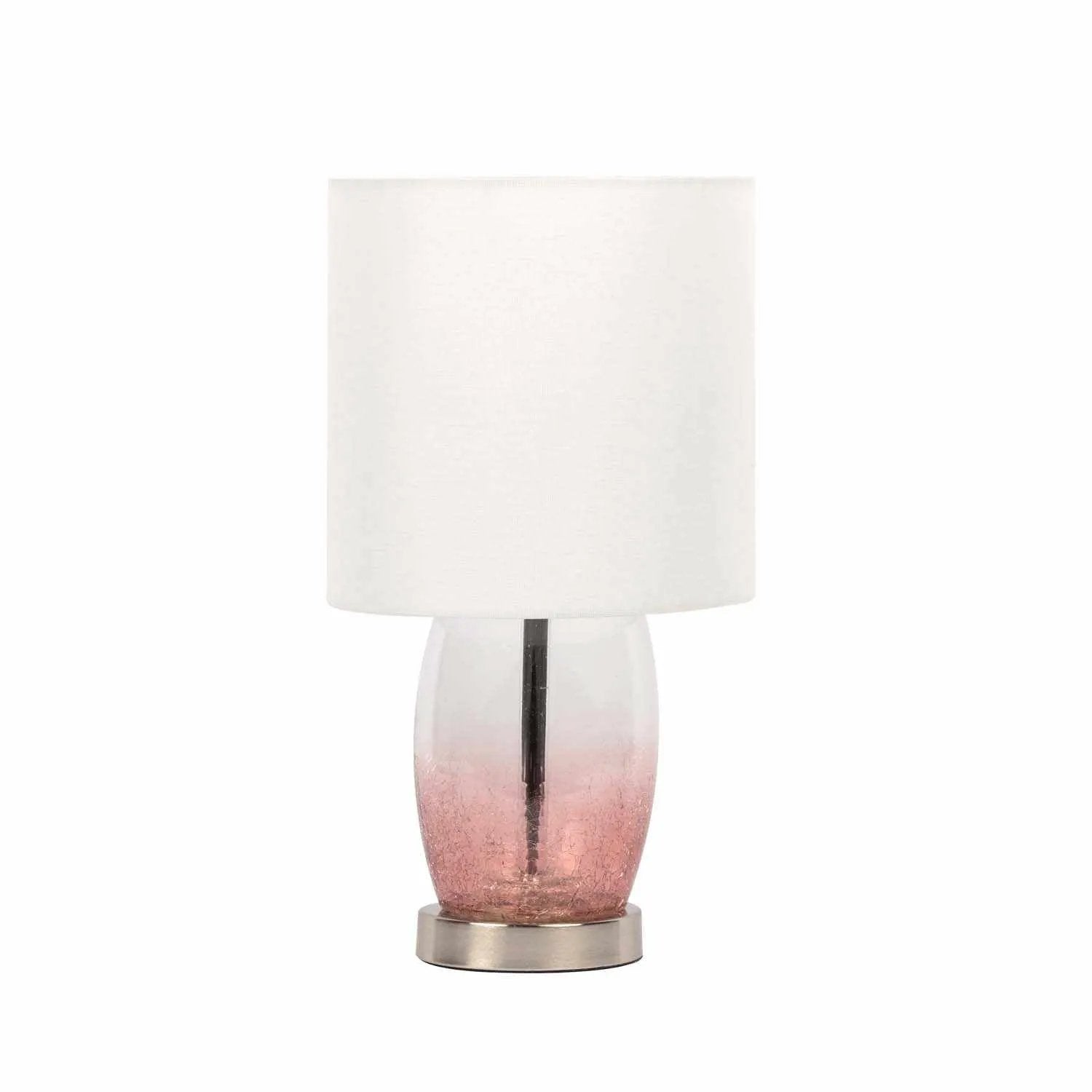 Pertek White Glass Table Lamp - Clearance by Boutique Rugs