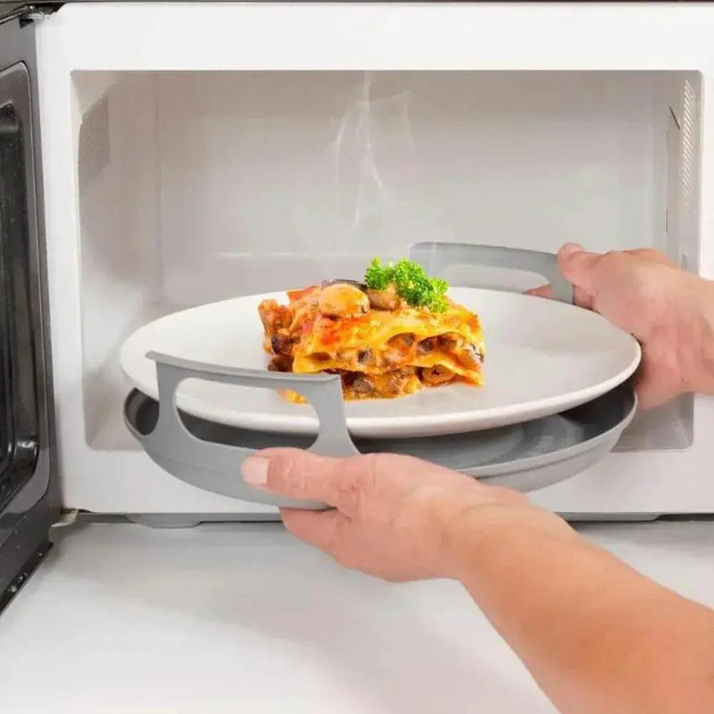 Microwave Caddy - with Handles Plastic by House Of Avana