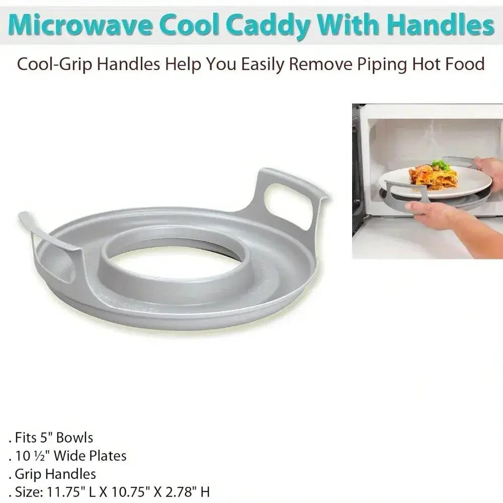 Microwave Caddy - with Handles Plastic by House Of Avana
