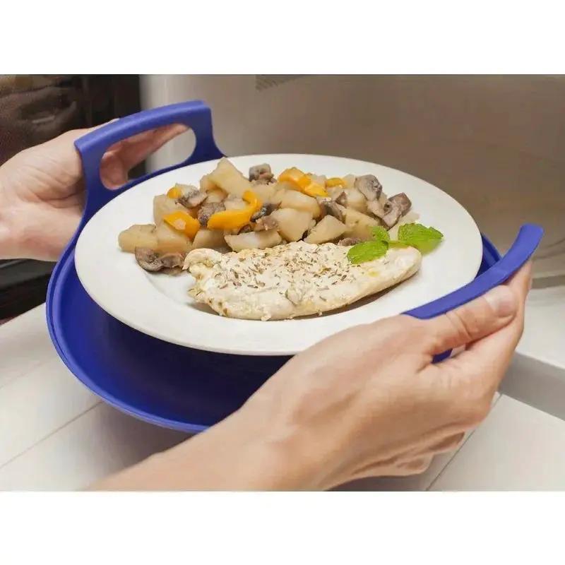 Microwave Caddy - with Handles Plastic by House Of Avana