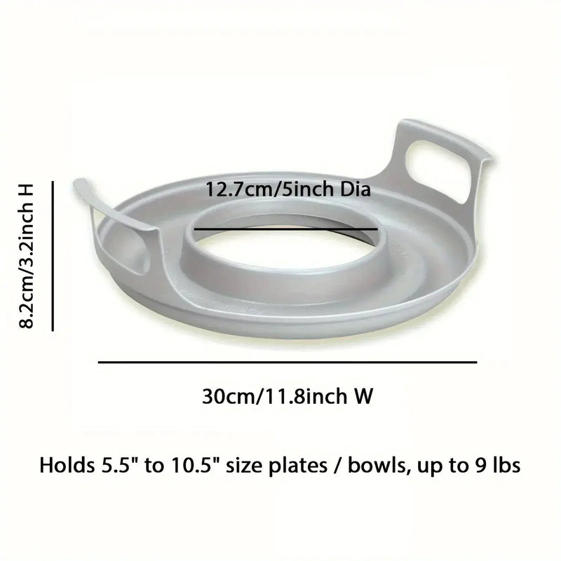 Microwave Caddy - with Handles Plastic by House Of Avana