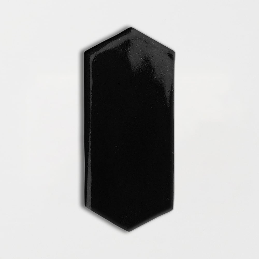 Midnight Glossy Picket Ceramic Tiles 3x6 Ceramic Glossy 3x12 Tiles — 3