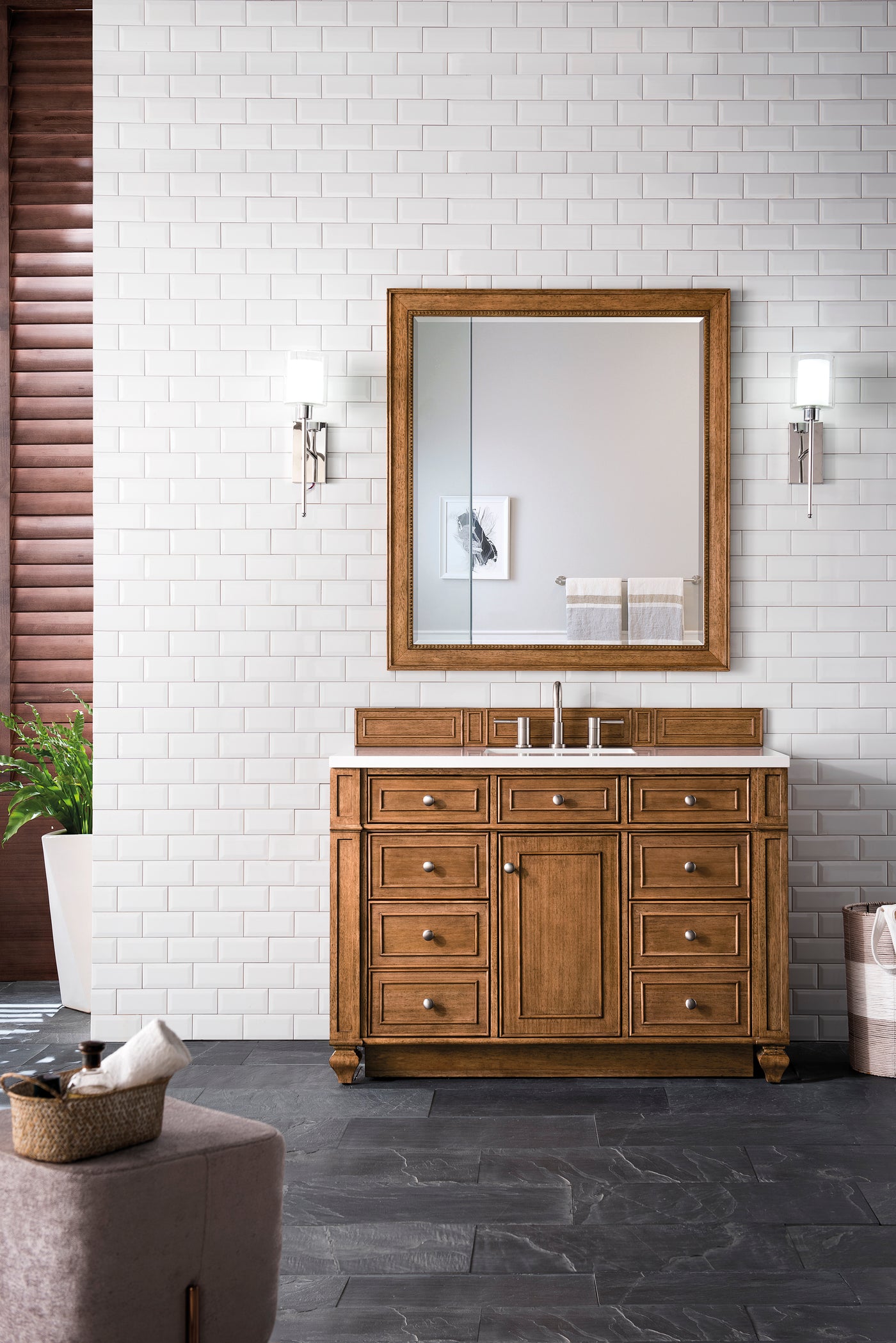 James Martin Bristol 48" Single Bathroom Vanity, Saddle Brown, view 21