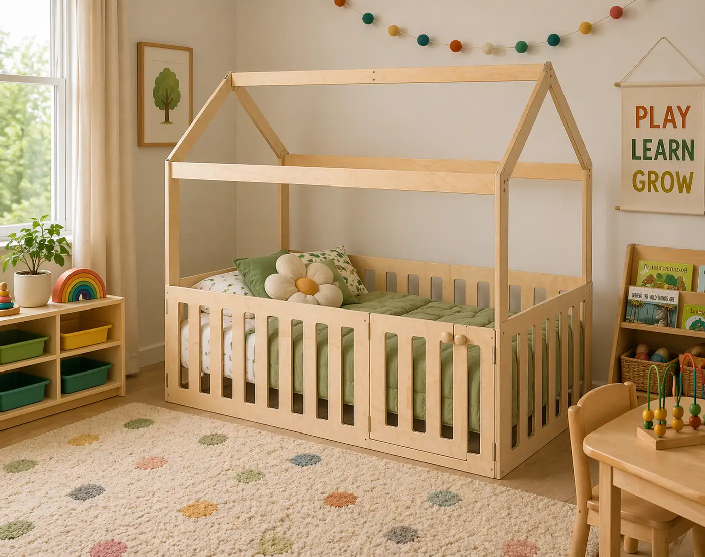 MIGUELITO- Twin Size House Bed by Bush Acres
